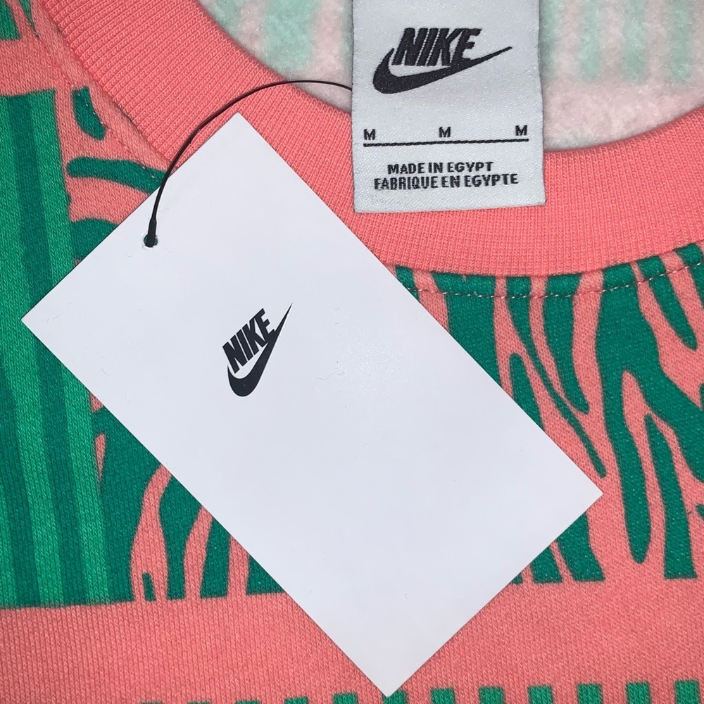 Nike Sportswear Club Fleece Men’s Trippy Safari Sweatshirt-Size M New - Picture 10 of 10